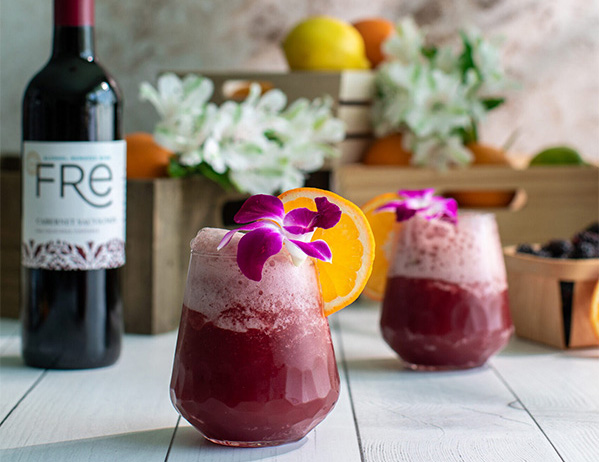 FRE Alcohol-Removed Cabernet Sauvignon Frozen Sangria mocktail