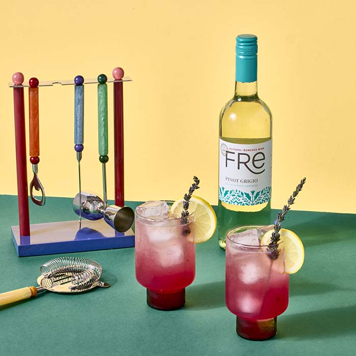 FRE Alcohol-Removed Pinot Grigio Lavender Haze Mocktail