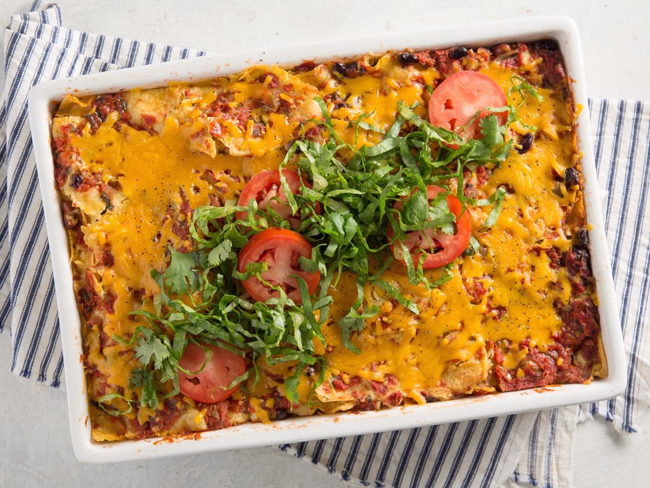 FRE alcohol-removed wine food pairing of enchilada bake